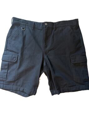 Harley-Davidson Black Heritage Canvas Cargo Shorts Men's Size 40